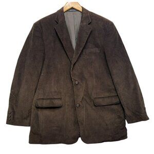 Wallstreet Mens Corduroy Blazer 44L Brown